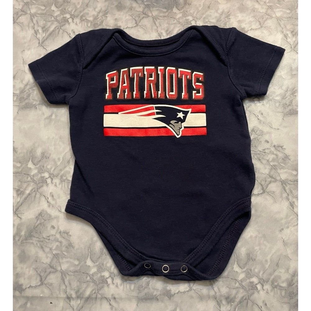 NFL New England Patriots Football Baby Onesie Bodysuit Clothes, Size 6-9 months